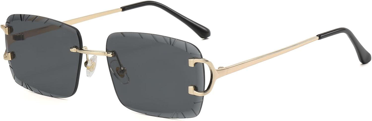 Ретро-солнцезащитные очки без оправы прямоугольной формы для мужчин и женщин, роскошные квадратные очки без оправы, модные, с алмазной огранкой FLJMRAVER, A1* Gold / Black
Ретро-солнцезащитные очки без оправы прямоугольной формы для мужчин и женщин, роскошные квадратные очки без оправы, модные, с алмазной огранкой FLJMRAVER, A1* Gold / Black