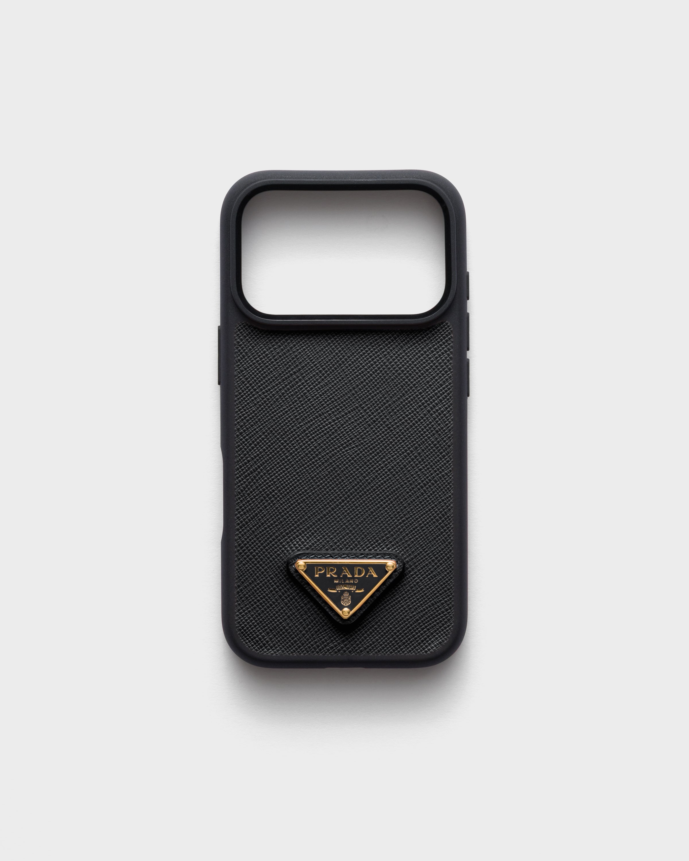 Кожаный чехол Saffiano для iPhone 17 Pro Max Prada, черный
Кожаный чехол Saffiano для iPhone 17 Pro Max Prada, черный