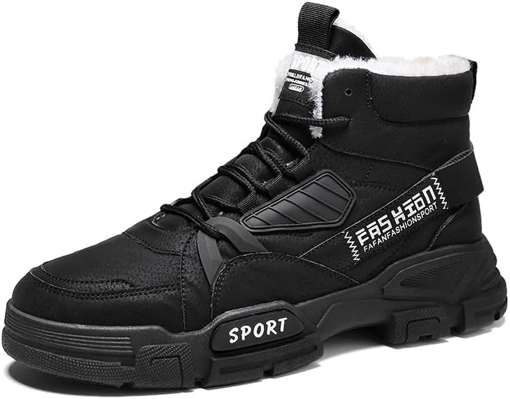 Мужские зимние ботинки с меховой подкладкой, утепленные, теплые, для походов и прогулок, модные тактические высокие шнурованные ботинки Hhhchpm, черный
Мужские зимние ботинки с меховой подкладкой, утепленные, теплые, для походов и прогулок, модные тактические высокие шнурованные ботинки Hhhchpm, черный