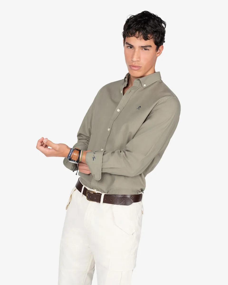 Мужская рубашка с длинным рукавом из хлопка, однотонная Harper & Neyer, хаки
Мужская рубашка с длинным рукавом из хлопка, однотонная Harper & Neyer, хаки