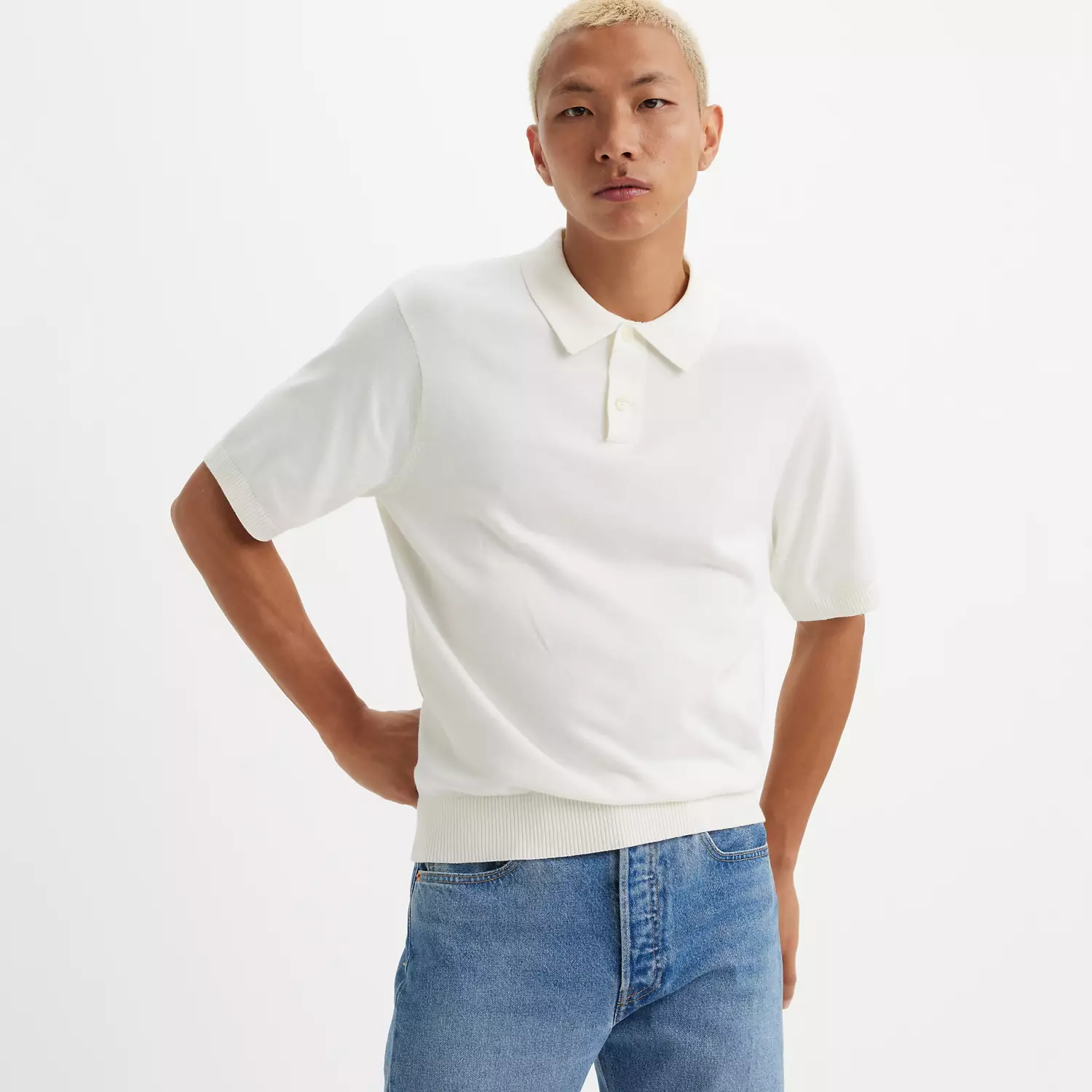 Свитер трикотажная рубашка-поло Levi's, белый
Свитер трикотажная рубашка-поло Levi's, белый