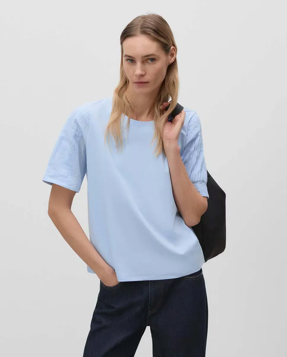 Женская футболка с рукавами-фонариками Simorra, светло-голубой
Женская футболка с рукавами-фонариками Simorra, светло-голубой
