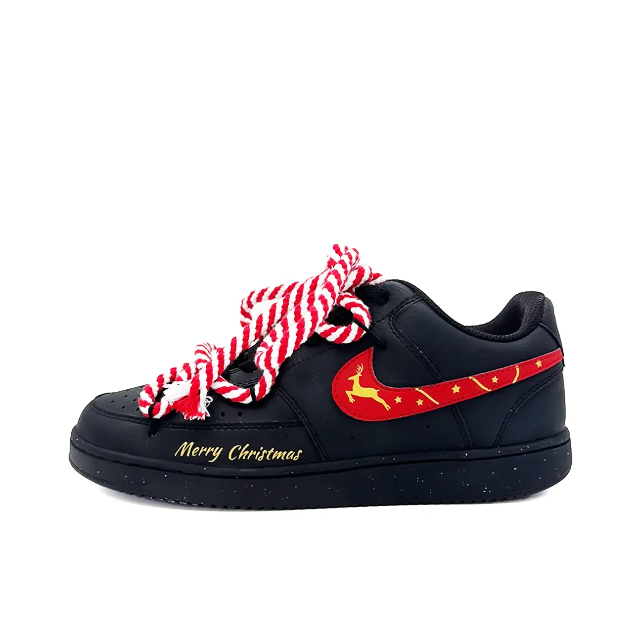Nike Court Vision 1 Holy Night Elk устойчивые к истиранию дышащие низкие кроссовки для скейтбординга Unisex черные красные
Nike Court Vision 1 Holy Night Elk устойчивые к истиранию дышащие низкие кроссовки для скейтбординга Unisex черные красные