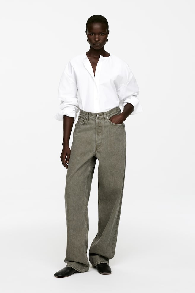 Янтарные джинсы-бочонки Arket, хаки
Янтарные джинсы-бочонки Arket, хаки