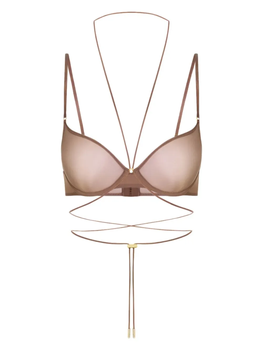 Балконет бюстгальтер с перекрестными бретелями на спине Maison Close, коричневый
Балконет бюстгальтер с перекрестными бретелями на спине Maison Close, коричневый