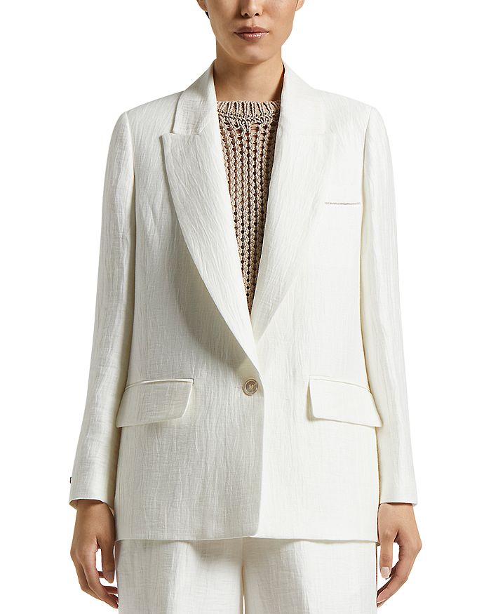 Однобортный блейзер Peserico, белый
Однобортный блейзер Peserico, белый