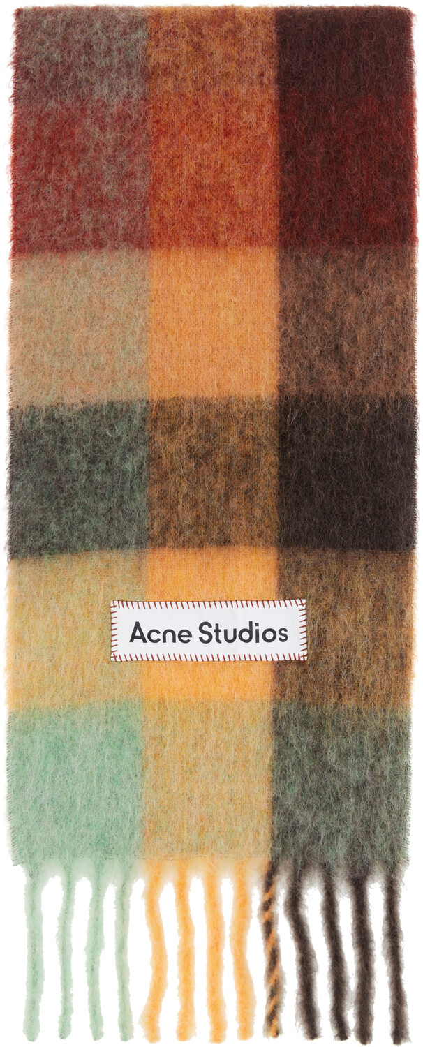 Шарф из мохера в коричневую и желтую клетку Acne Studios, Chestnut brown/Yellow/Green
Шарф из мохера в коричневую и желтую клетку Acne Studios, Chestnut brown/Yellow/Green
