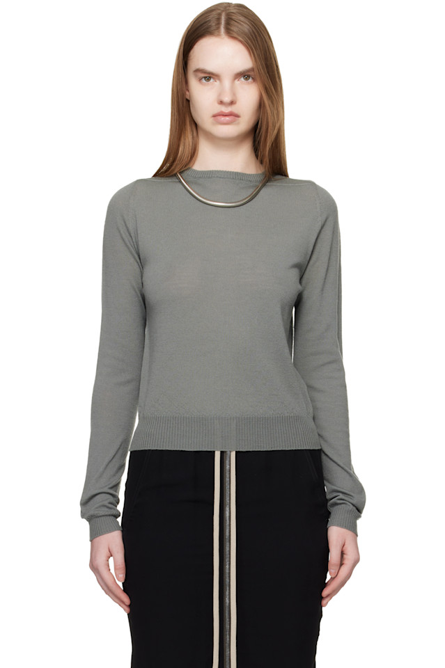 Rick Owens Хаки храмовый байкерский свитер уровня
Rick Owens Хаки храмовый байкерский свитер уровня