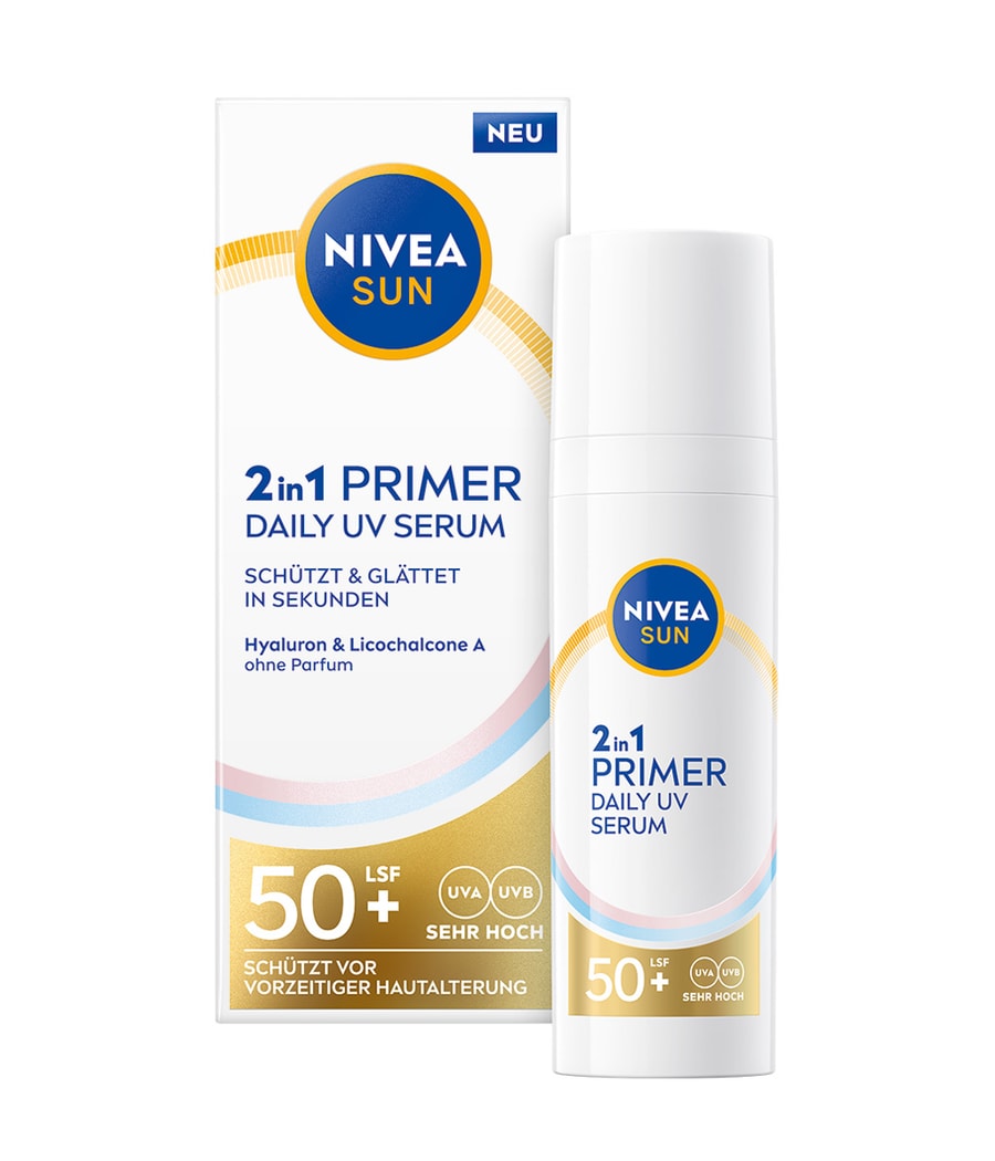 Сыворотка для лица NIVEA SUN UV Gesicht 2in1 Primer LSF 50+, 30 ml
Сыворотка для лица NIVEA SUN UV Gesicht 2in1 Primer LSF 50+, 30 ml