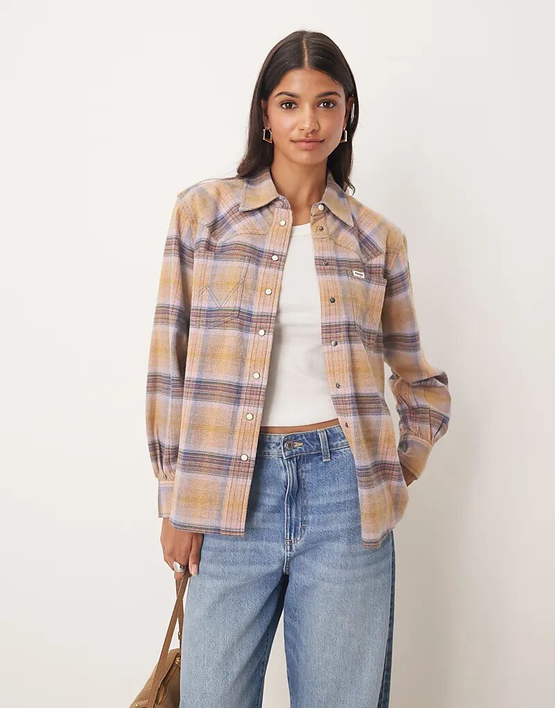 Рубашка свободного кроя Wrangler в желтую клетку
Рубашка свободного кроя Wrangler в желтую клетку