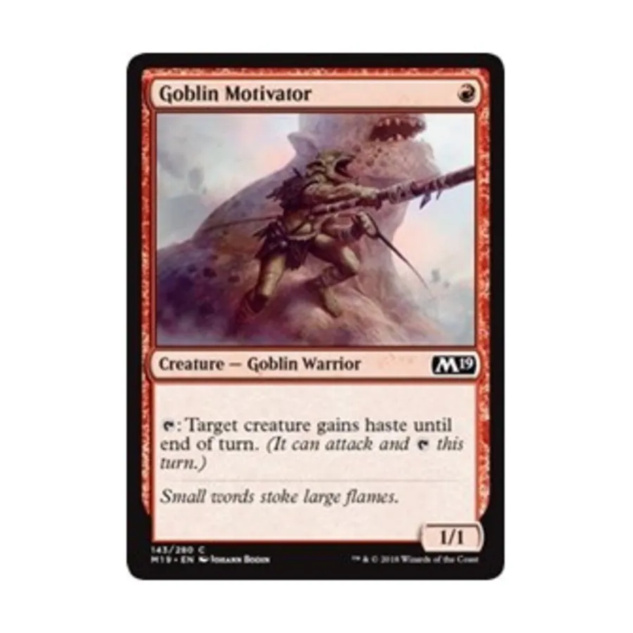 CCG Гоблинский мотиватор (клавиша C), MTG - Core Set 2019
CCG Гоблинский мотиватор (клавиша C), MTG - Core Set 2019