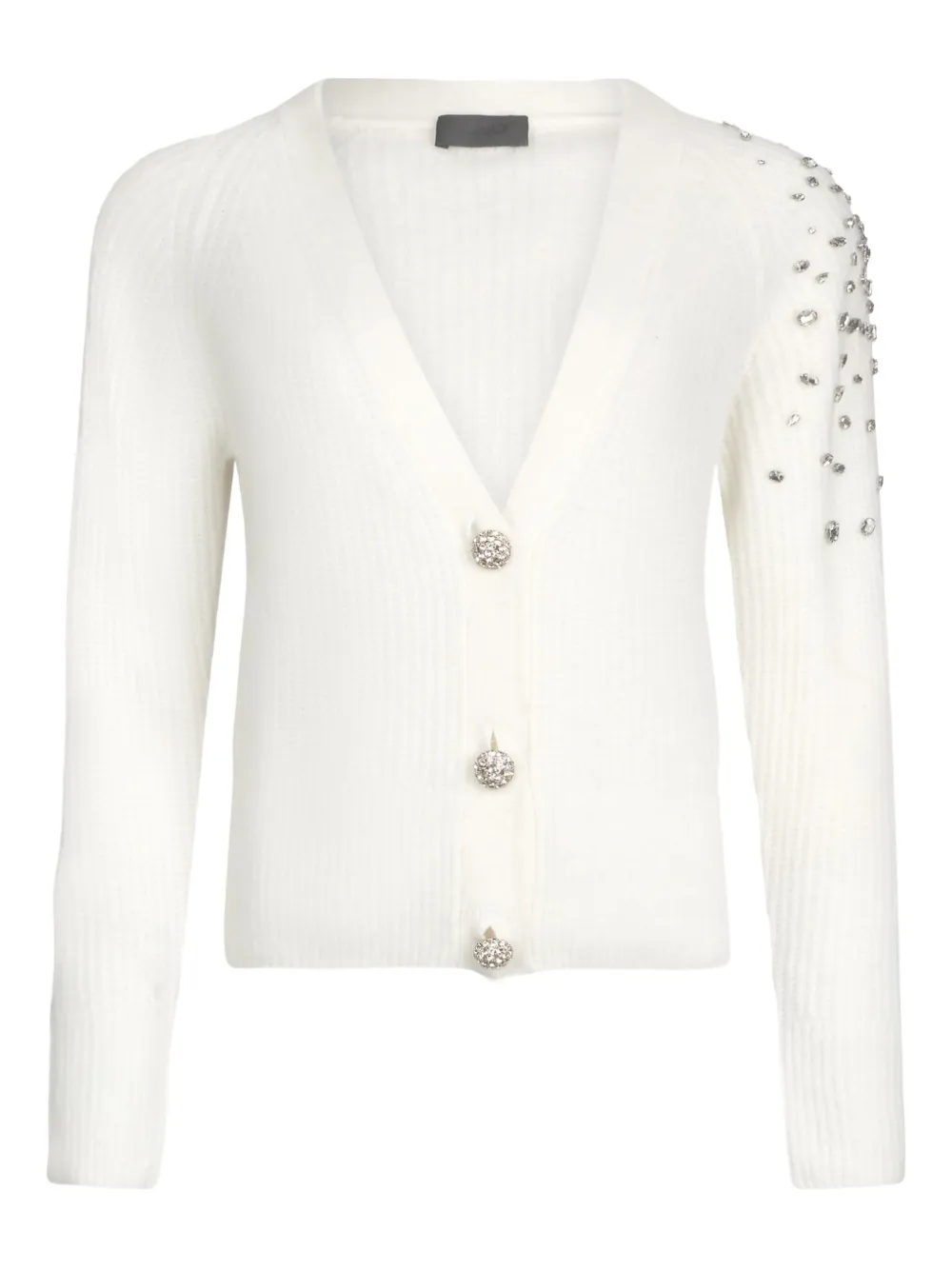 Кардиган, украшенный стразами LIU JO, белый
Кардиган, украшенный стразами LIU JO, белый