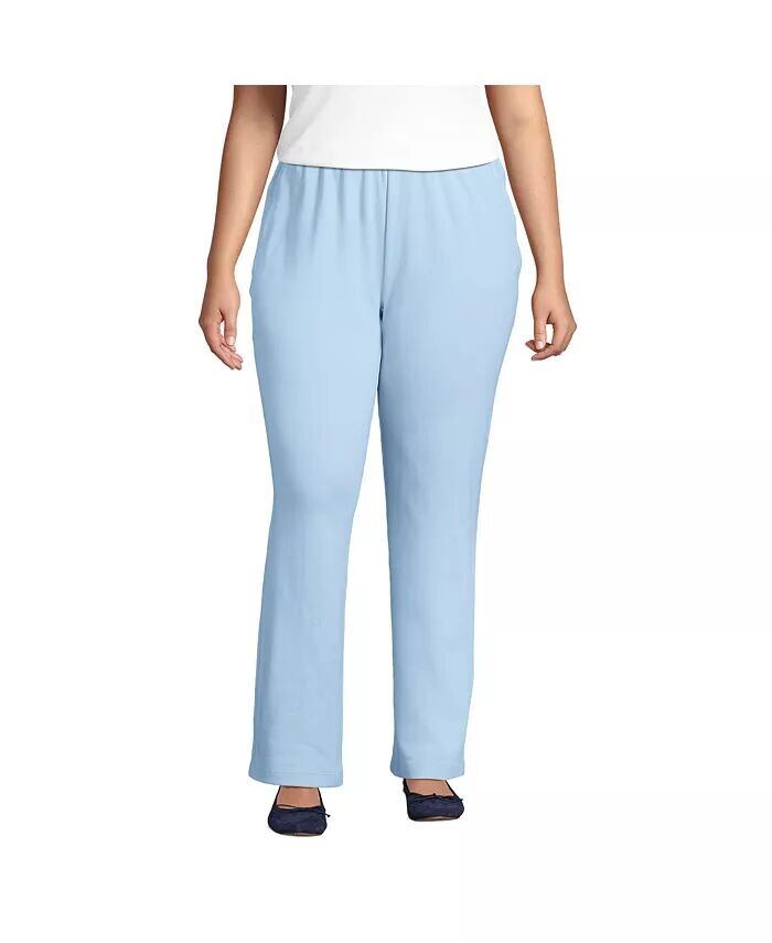 Спортивные трикотажные брюки больших размеров с высокой посадкой Lands' End, синий
Спортивные трикотажные брюки больших размеров с высокой посадкой Lands' End, синий