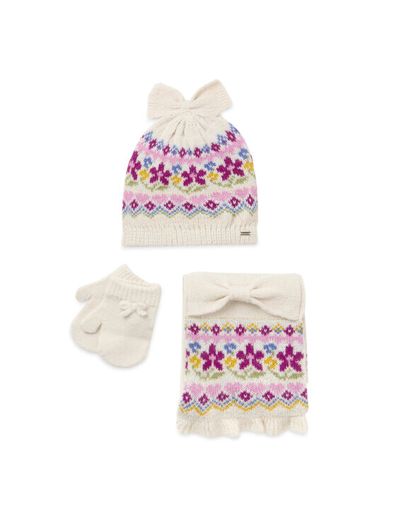 Комплект из шапки шарфа и перчаток Mayoral, экрю
Комплект из шапки шарфа и перчаток Mayoral, экрю