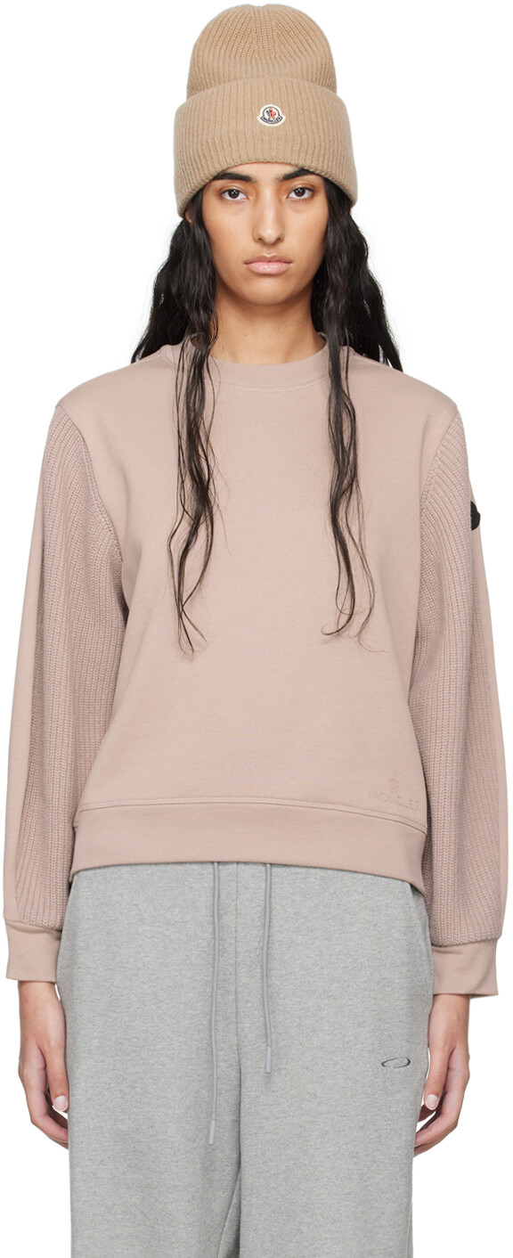 Розовый свитшот с нашивкой-логотипом Moncler
Розовый свитшот с нашивкой-логотипом Moncler