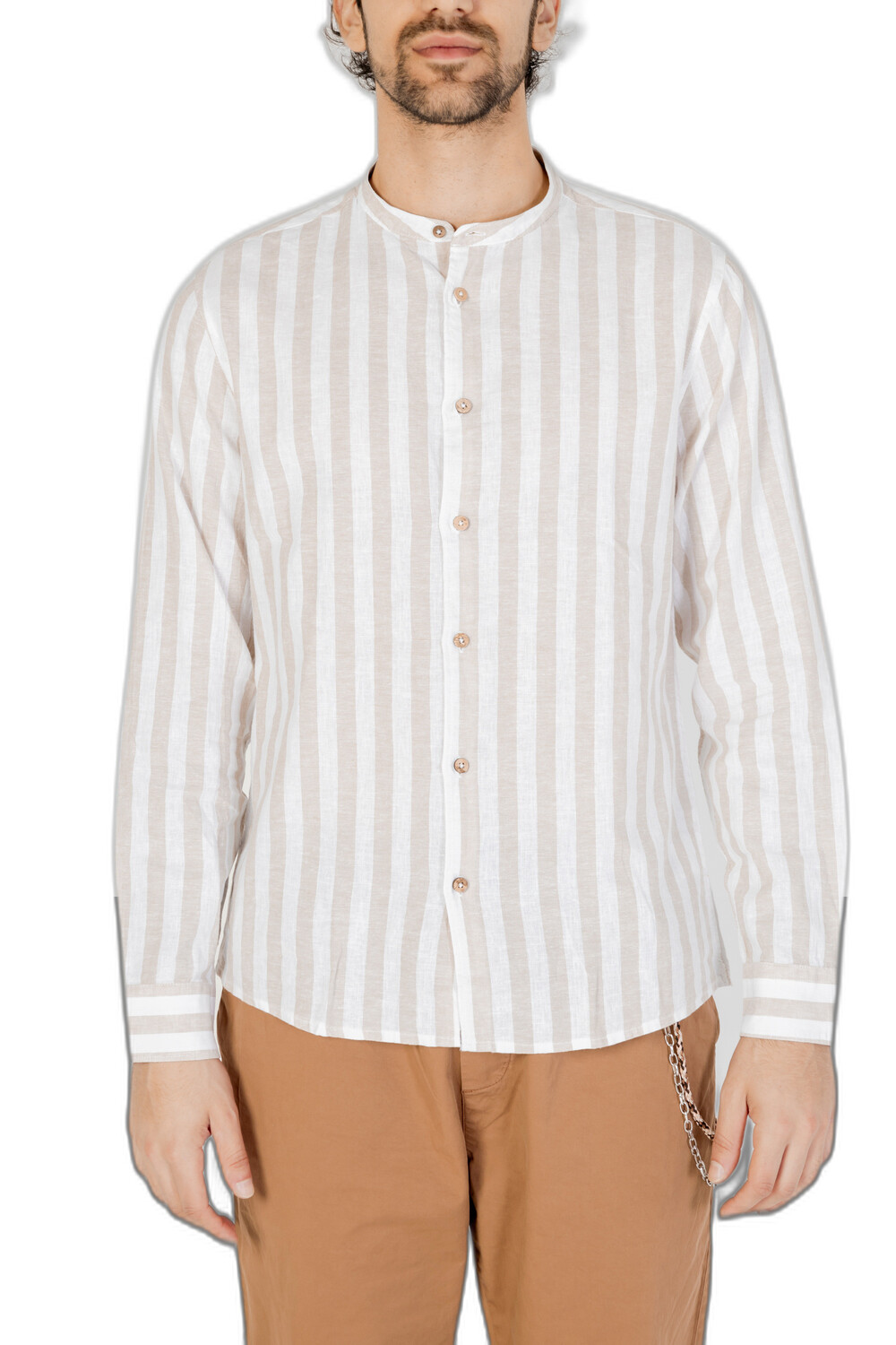 Рубашка Hamaki-Ho в полоску, бежевый
Рубашка Hamaki-Ho в полоску, бежевый