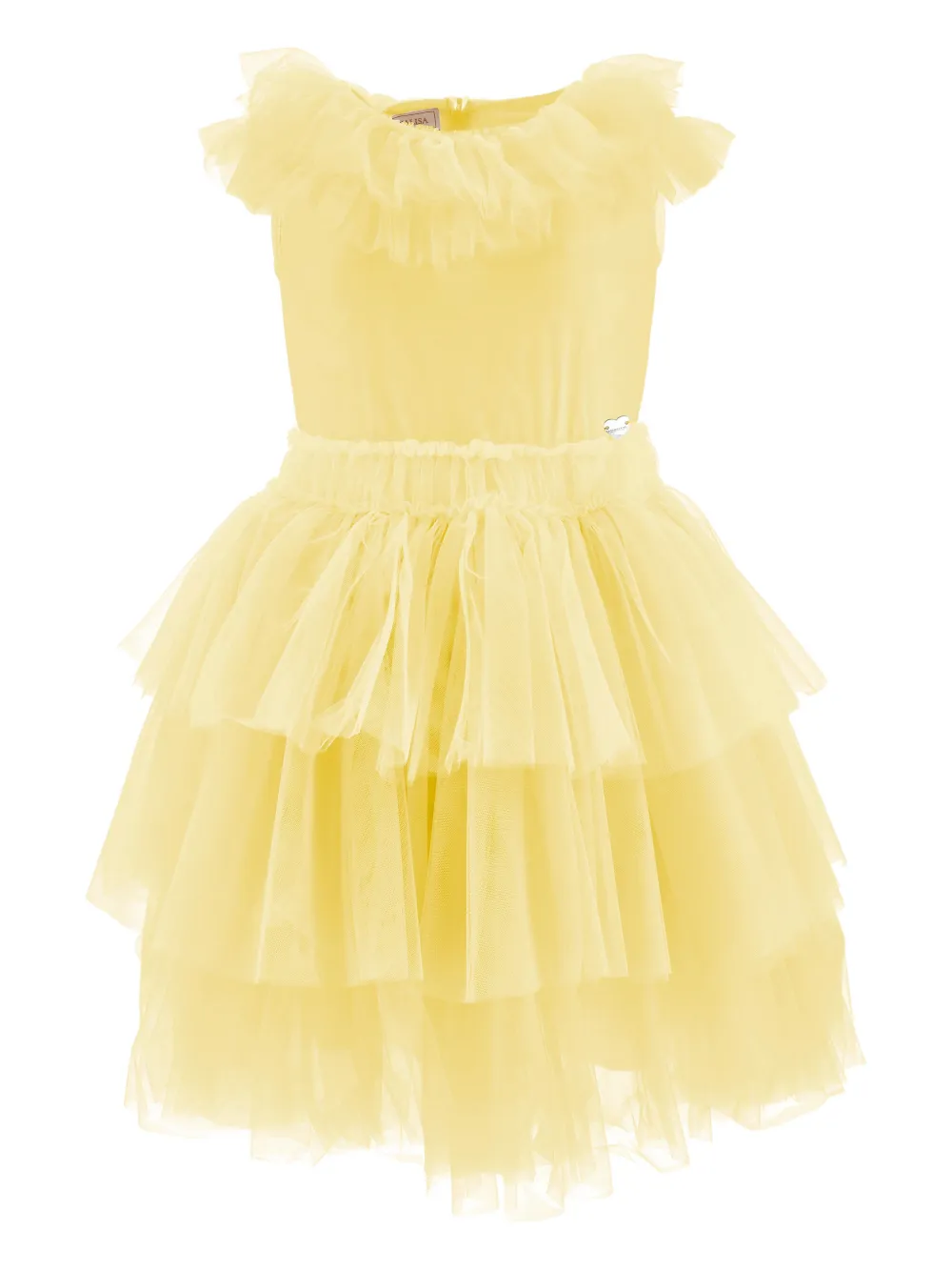 Ярусное платье с оборками Monnalisa, желтый
Ярусное платье с оборками Monnalisa, желтый