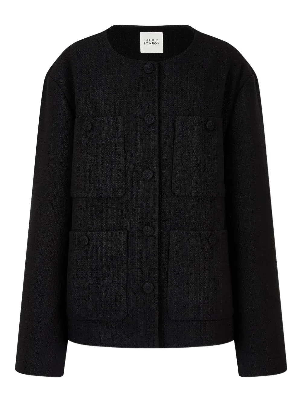 Карманный твидовый пиджак STUDIO TOMBOY, черный
Карманный твидовый пиджак STUDIO TOMBOY, черный