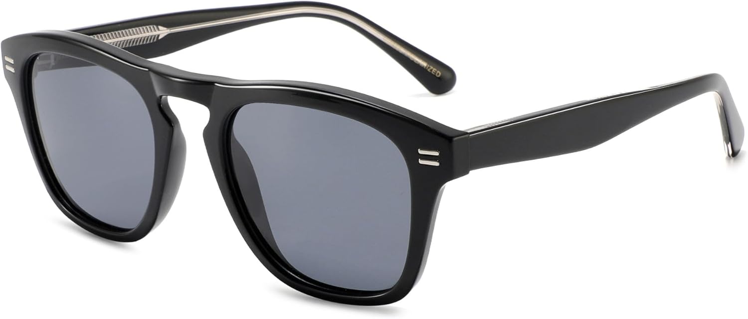 Ретро квадратные черные солнцезащитные очки в стиле ретро, модные, из ацетата, с антиультрафиолетовой поляризацией, дизайнерские очки для мужчин и женщин Generic, Col.1
Ретро квадратные черные солнцезащитные очки в стиле ретро, модные, из ацетата, с антиультрафиолетовой поляризацией, дизайнерские очки для мужчин и женщин Generic, Col.1