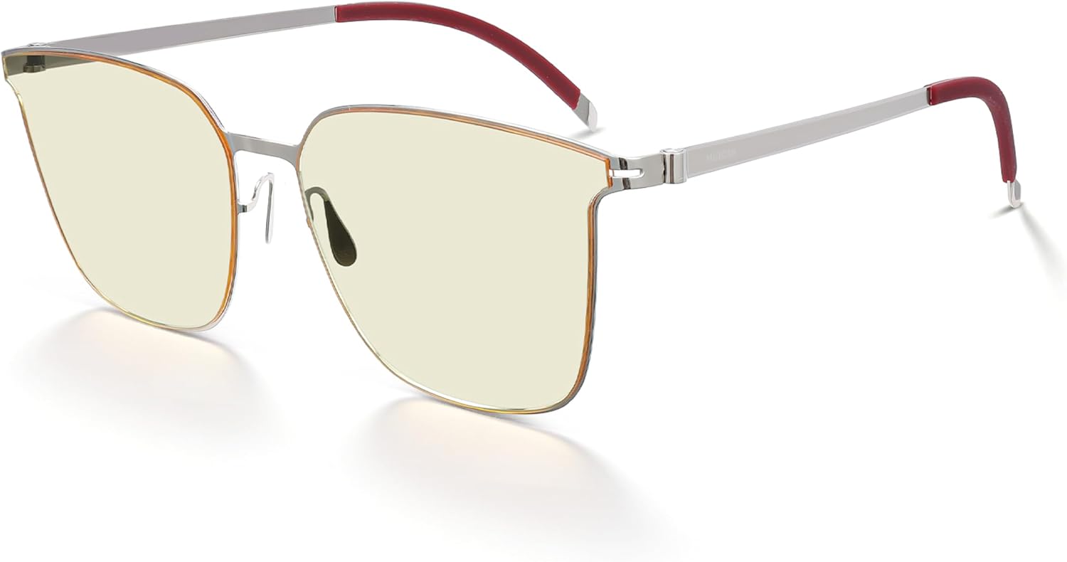 Солнцезащитные очки MUJOSH квадратные, без винтов, металлические (19 г), силиконовые наконечники, UV400, цвет Лунный свет (Moonlight Silver/Pure Yellow), бренд EssilorLuxottica
Солнцезащитные очки MUJOSH квадратные, без винтов, металлические (19 г), силиконовые наконечники, UV400, цвет Лунный свет (Moonlight Silver/Pure Yellow), бренд EssilorLuxottica