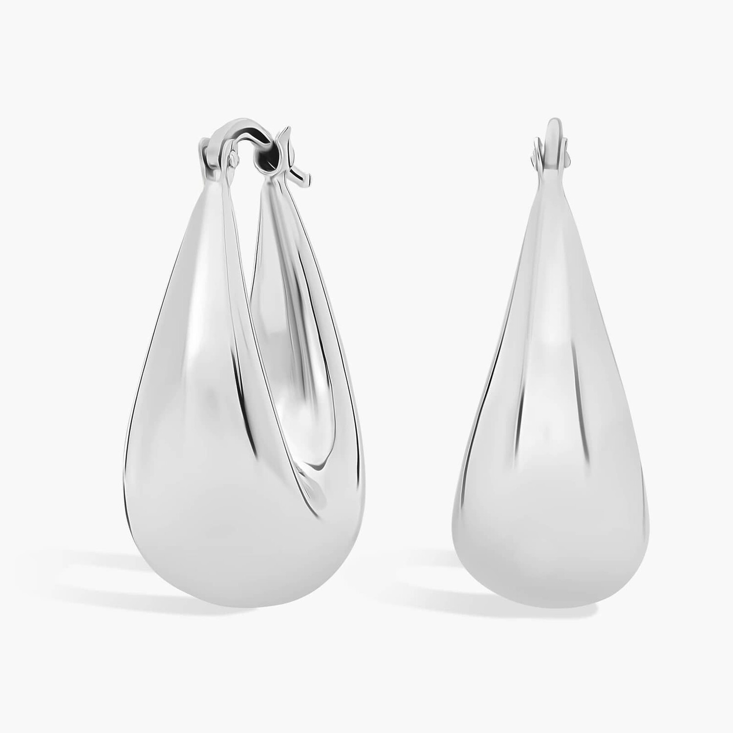 Большие овальные серьги-кольца из итальянского белого золота 14 карат Blue Nile
Большие овальные серьги-кольца из итальянского белого золота 14 карат Blue Nile