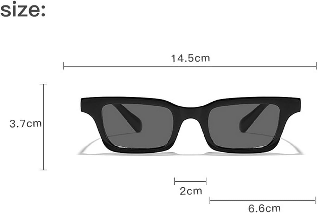 Солнцезащитные очки в стиле ретро прямоугольной оправы для женщин и мужчин. Модные солнцезащитные очки в узкой прямоугольной оправе с коричневым леопардовым принтом mincl, Black Brown
Солнцезащитные очки в стиле ретро прямоугольной оправы для женщин и мужчин. Модные солнцезащитные очки в узкой прямоугольной оправе с коричневым леопардовым принтом mincl, Black Brown