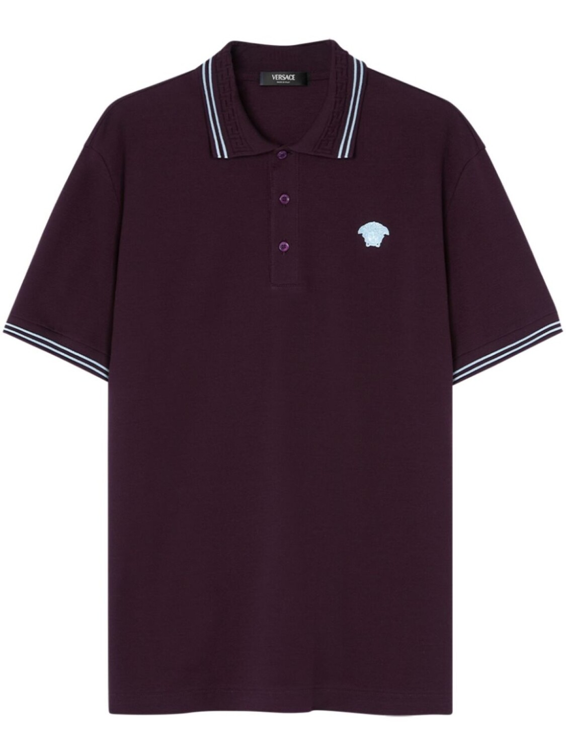 Рубашка поло с изображением Медузы Versace, фиолетовый
Рубашка поло с изображением Медузы Versace, фиолетовый