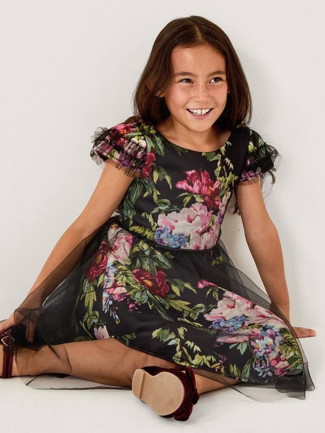 Детское платье для вечеринки с каплевидными рукавами и цветочным принтом Monsoon, Black
Детское платье для вечеринки с каплевидными рукавами и цветочным принтом Monsoon, Black