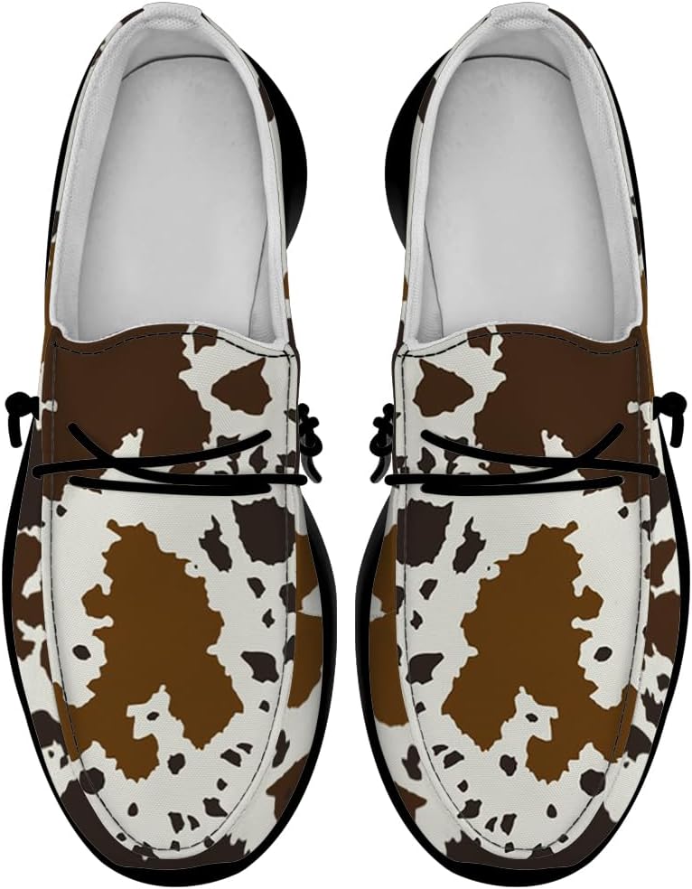 Туфли-лоферы Quorax с принтом под коровью шкуру, женские и мужские, для прогулок, подарки для нее и для него, черный/коричневый
Туфли-лоферы Quorax с принтом под коровью шкуру, женские и мужские, для прогулок, подарки для нее и для него, черный/коричневый