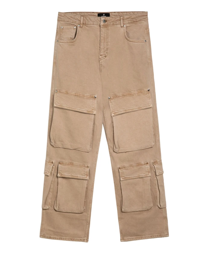 Брюки из хлопка и эластана Represent, бежевый
Брюки из хлопка и эластана Represent, бежевый