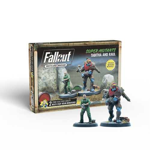 Фигурки Fallout Wasteland Warfare Super Mutants: Tabitha And Raul Modiphius 
Фигурки Fallout Wasteland Warfare Super Mutants: Tabitha And Raul Modiphius