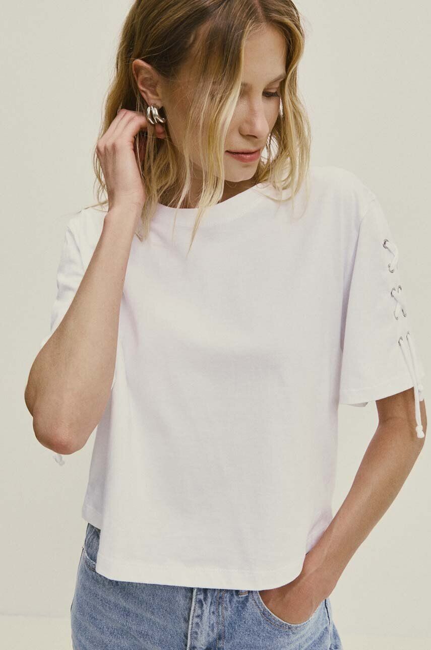 Хлопковая футболка Answear Lab, белый
Хлопковая футболка Answear Lab, белый