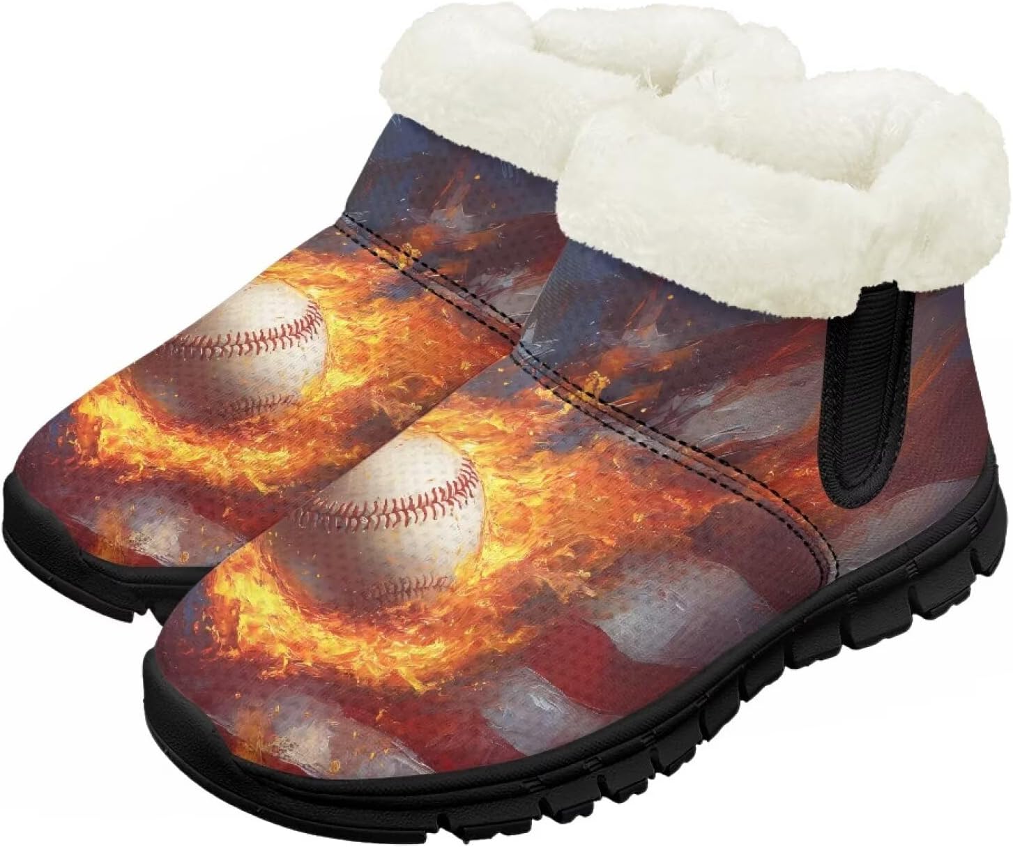 Детские зимние сапожки для мальчиков и девочек, утепленные искусственным мехом, ботильоны до щиколотки с противоскользящей подошвой для малышей, детей младшего и старшего возраста Chririnla, American Flag Flame Baseball
Детские зимние сапожки для мальчиков и девочек, утепленные искусственным мехом, ботильоны до щиколотки с противоскользящей подошвой для малышей, детей младшего и старшего возраста Chririnla, American Flag Flame Baseball