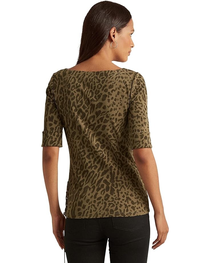 Топ LAUREN Ralph Lauren Ocelot-Print Stretch Cotton Boatneck Top, цвет Olive Multi
Топ LAUREN Ralph Lauren Ocelot-Print Stretch Cotton Boatneck Top, цвет Olive Multi