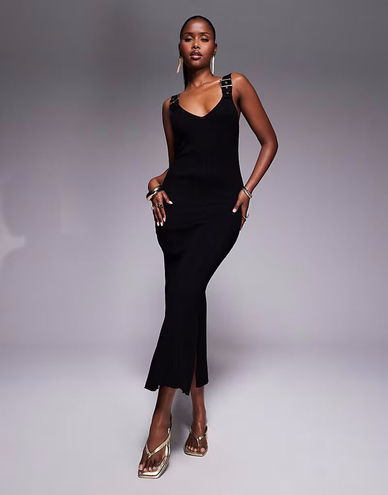 Платье River Island с пряжкой черного цвета
Платье River Island с пряжкой черного цвета