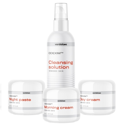 Nuzeniec Очищающая жидкость 150 мл, Дневной крем 30 мл, Ночной крем 30 мл, Ночная паста 30 мл Odexim
Nuzeniec Очищающая жидкость 150 мл, Дневной крем 30 мл, Ночной крем 30 мл, Ночная паста 30 мл Odexim