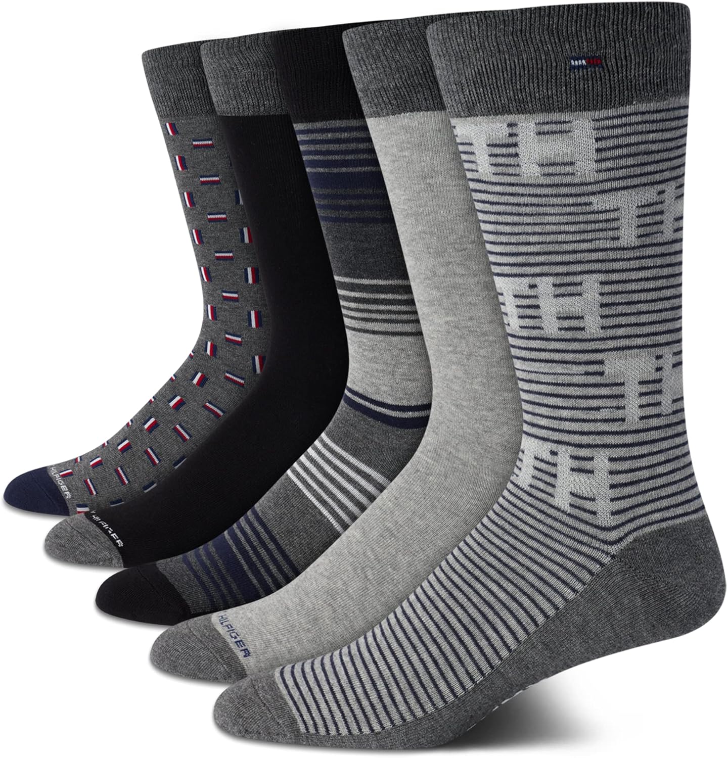 Мужские носки Tommy Hilfiger под повседневную одежду - 5 пар, легкие, комфортные, из ткани, с укрепленной пяткой - мужские носки под повседневную одежду (7-12), Grey Assorted
Мужские носки Tommy Hilfiger под повседневную одежду - 5 пар, легкие, комфортные, из ткани, с укрепленной пяткой - мужские носки под повседневную одежду (7-12), Grey Assorted