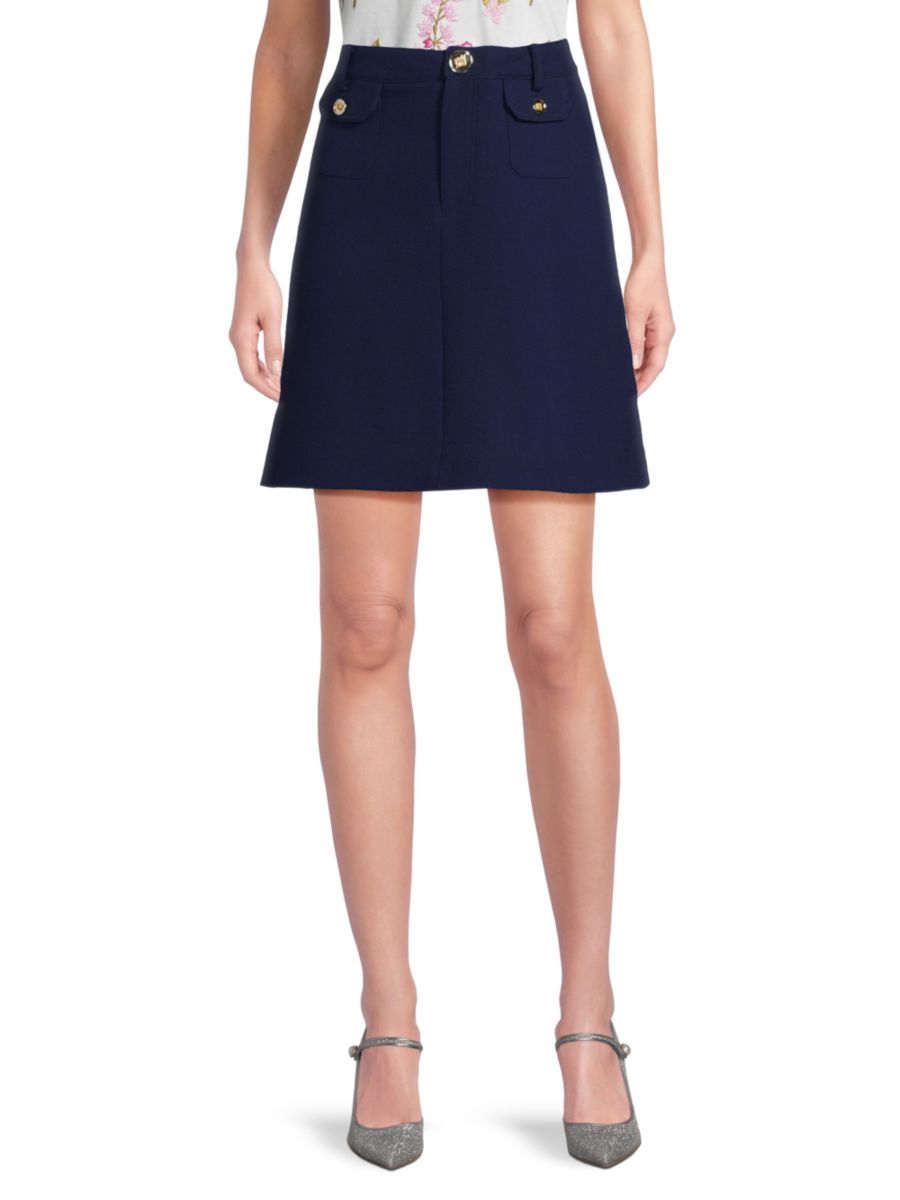 Мини-юбка из шерсти Giambattista Valli, темно-синий
Мини-юбка из шерсти Giambattista Valli, темно-синий