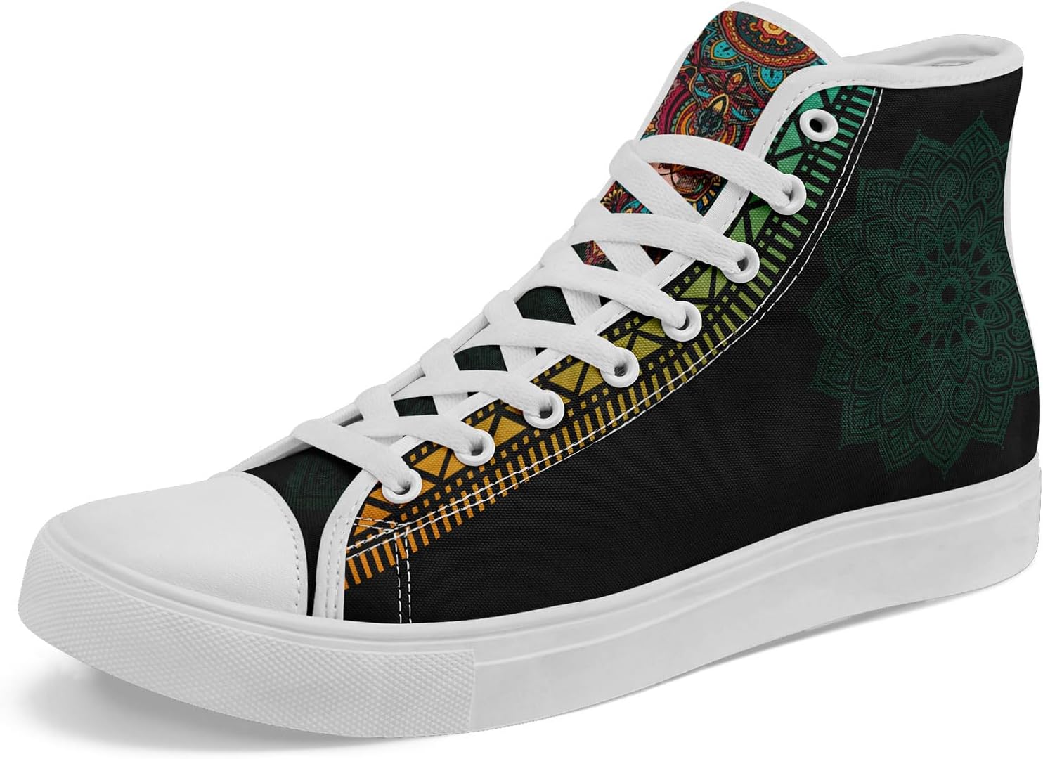 Высокие кеды AWSOLE в стиле бохо из холщовой ткани для женщин и мужчин, легкие, удобные, художественного дизайна, в стиле йоги, подарочные, шнуровка, повседневные кроссовки, белый/черный/красный/зеленый/оранжевый
Высокие кеды AWSOLE в стиле бохо из холщовой ткани для женщин и мужчин, легкие, удобные, художественного дизайна, в стиле йоги, подарочные, шнуровка, повседневные кроссовки, белый/черный/красный/зеленый/оранжевый