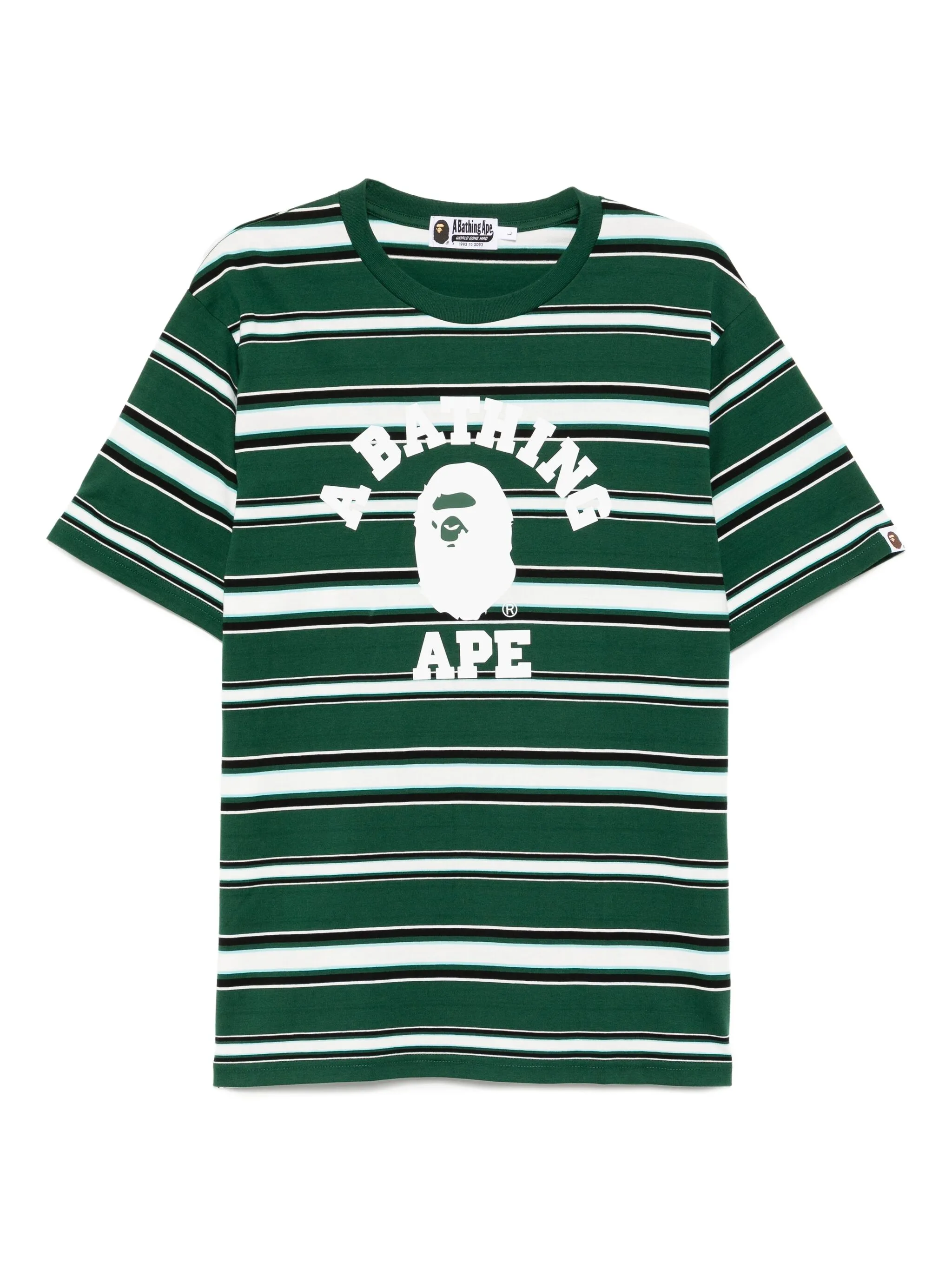 Футболка в полоску A Bathing Ape, зеленый
Футболка в полоску A Bathing Ape, зеленый