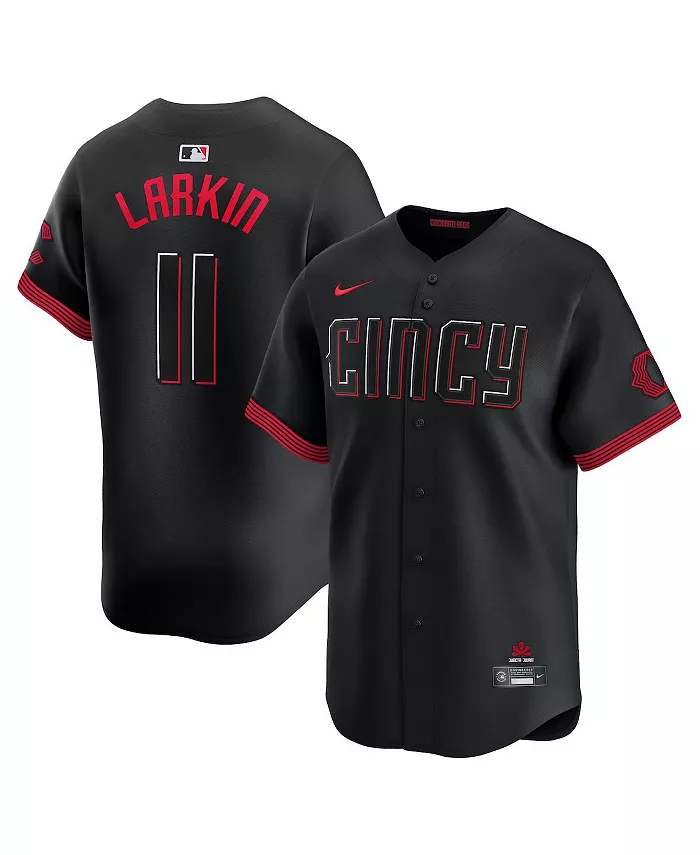 Мужская бейсбольная майка Barry Larkin в черном цвете Cincinnati Reds City Connect Limited Player Nike
Мужская бейсбольная майка Barry Larkin в черном цвете Cincinnati Reds City Connect Limited Player Nike