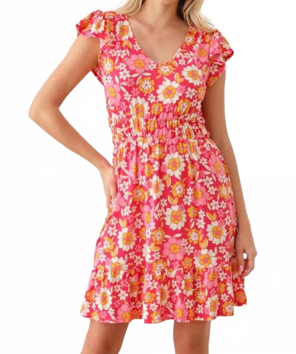 Мини-платье бабидолл - плюс в розовом/желтом GILLI
Мини-платье бабидолл - плюс в розовом/желтом GILLI