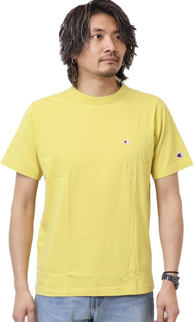 Мужская футболка Champion C3-X352 с коротким рукавом, круглый вырез, 100% хлопок, вышивка, логотип One Point, футболка с коротким рукавом, базовый стиль, желтый
Мужская футболка Champion C3-X352 с коротким рукавом, круглый вырез, 100% хлопок, вышивка, логотип One Point, футболка с коротким рукавом, базовый стиль, желтый