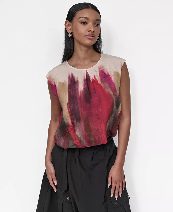 Женская блузка с принтом, коротким рукавом и круглым вырезом DKNY, красный
Женская блузка с принтом, коротким рукавом и круглым вырезом DKNY, красный