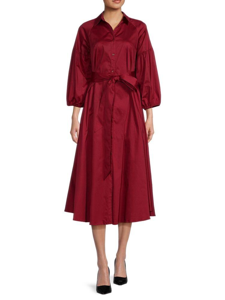 Платье-рубашка миди с заниженными плечами Renee C., вишня
Платье-рубашка миди с заниженными плечами Renee C., вишня