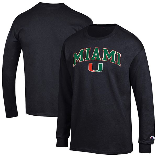 Мужская черная футболка с длинным рукавом miami hurricanes arch over logo 2-hit Champion
Мужская черная футболка с длинным рукавом miami hurricanes arch over logo 2-hit Champion