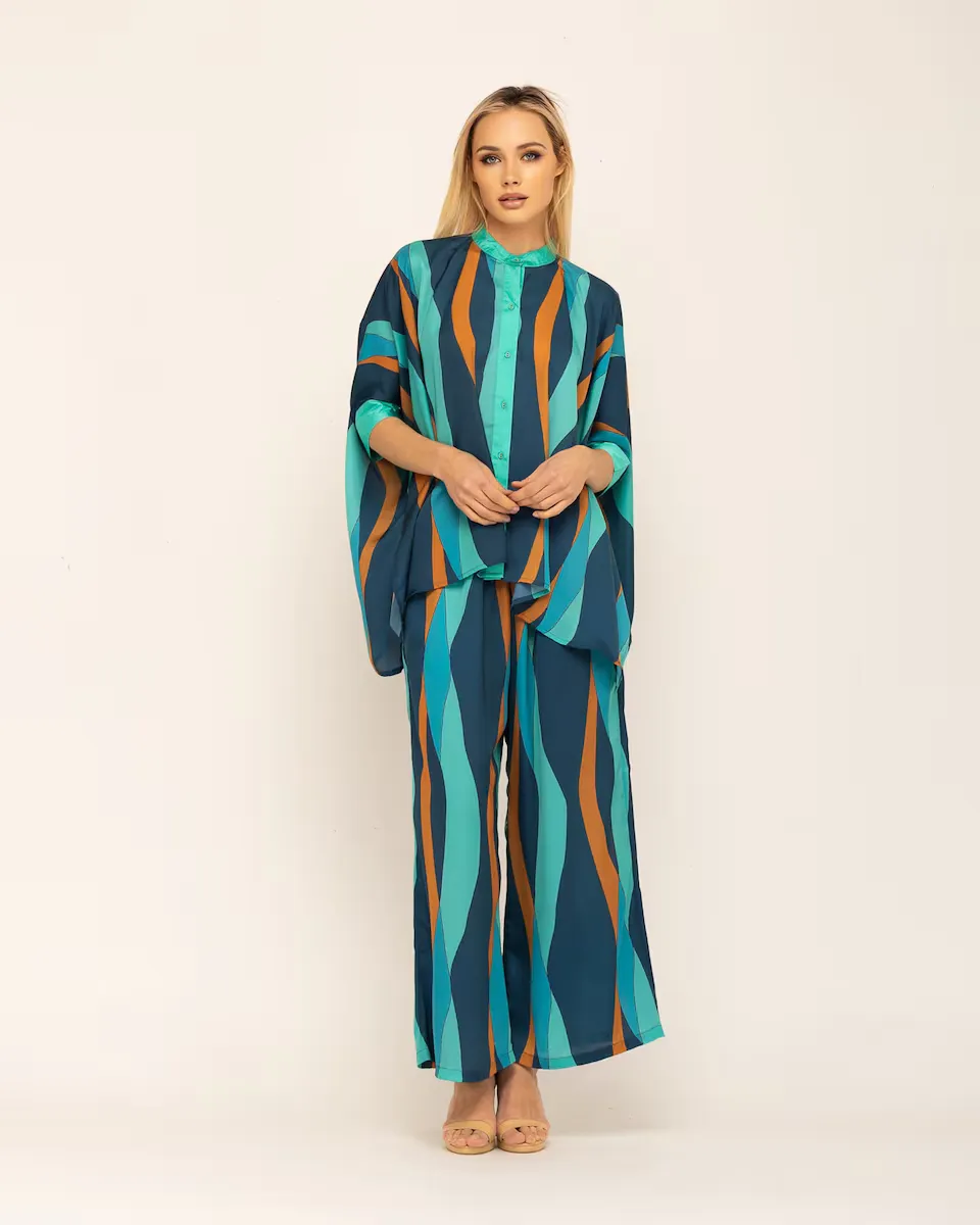 Женская свободная блуза с круглым вырезом и рукавом три четверти Niza, зеленый
Женская свободная блуза с круглым вырезом и рукавом три четверти Niza, зеленый