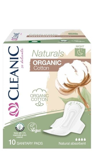 Ночные прокладки из органического хлопка, 10 шт. Harper, Cleanic Naturals
Ночные прокладки из органического хлопка, 10 шт. Harper, Cleanic Naturals