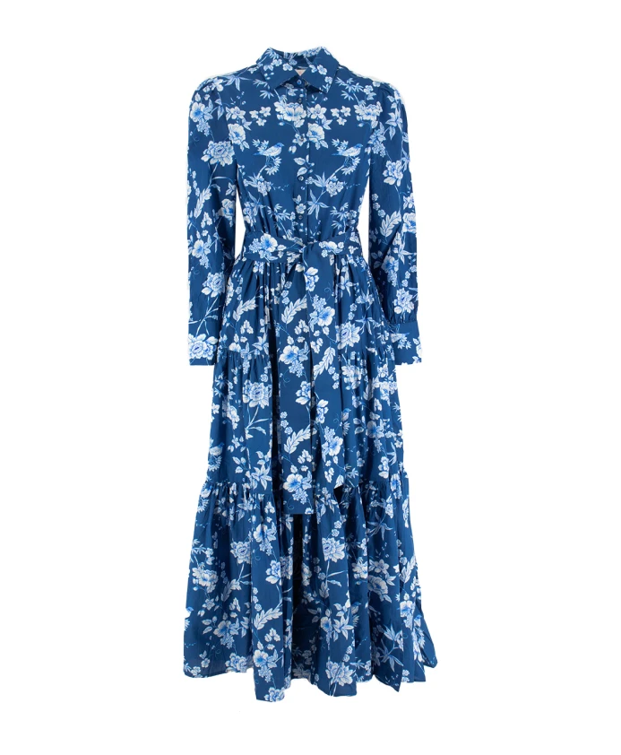 Длинное хлопковое платье с планкой на пуговицах Mc2 Saint Barth, синий
Длинное хлопковое платье с планкой на пуговицах Mc2 Saint Barth, синий