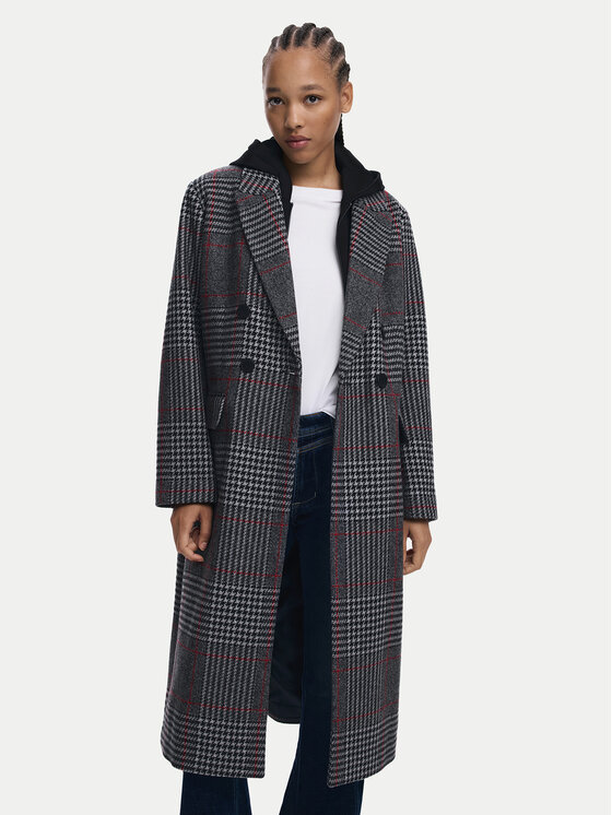 Шерстяное пальто regular fit Capucha 25WWEW13 Desigual, серый
Шерстяное пальто regular fit Capucha 25WWEW13 Desigual, серый